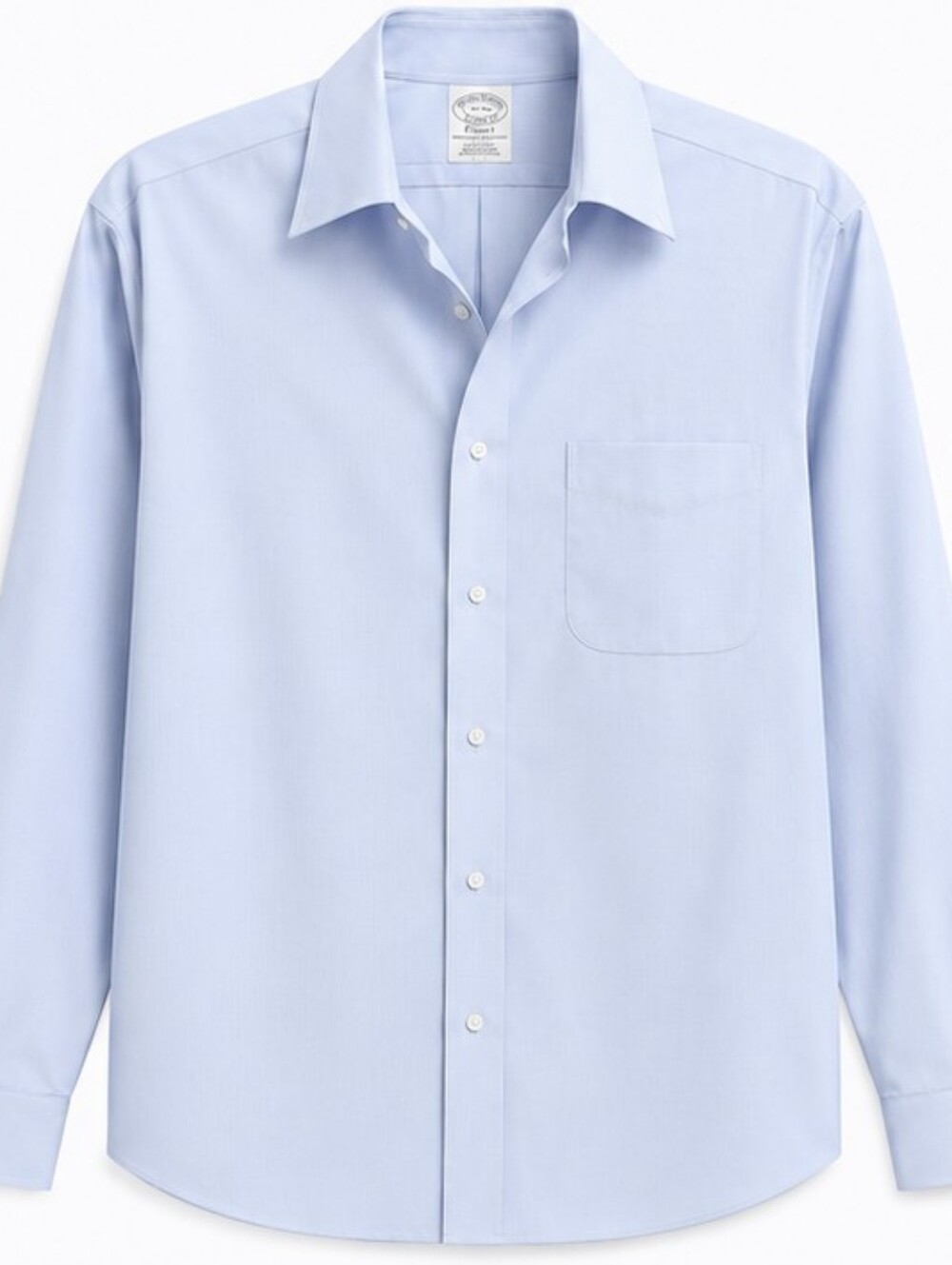 Brooks Brothers Classic Light Blue Long-Sleeve Men's Dress Shirt